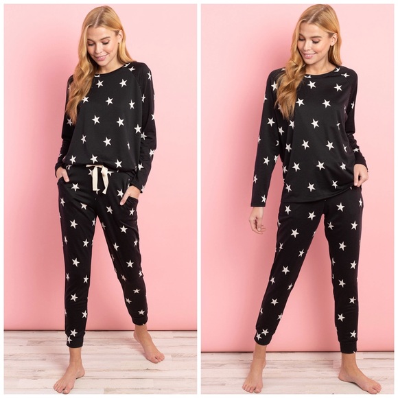 🆕Super soft star print jogger set - Picture 3 of 5